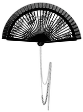 Load image into Gallery viewer, Fan "Black Petite Palme"