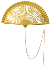 Load image into Gallery viewer, Fan "Gold Petite Palme"